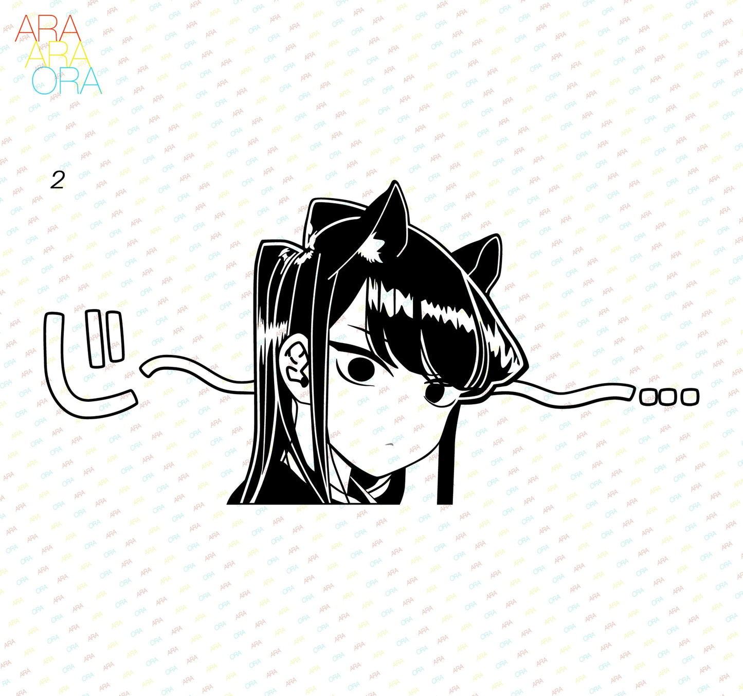 Komi Cat San Wa Komyushou Desu | Anime Decal Sticker Vinyl |