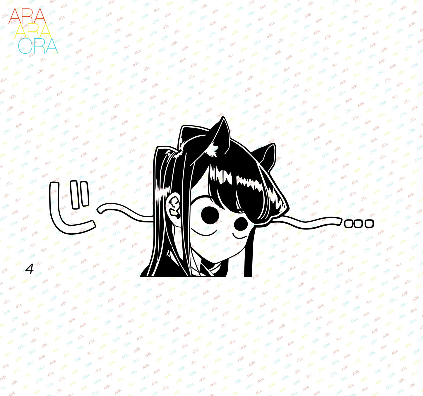 Komi Cat San Wa Komyushou Desu | Anime Decal Sticker Vinyl |