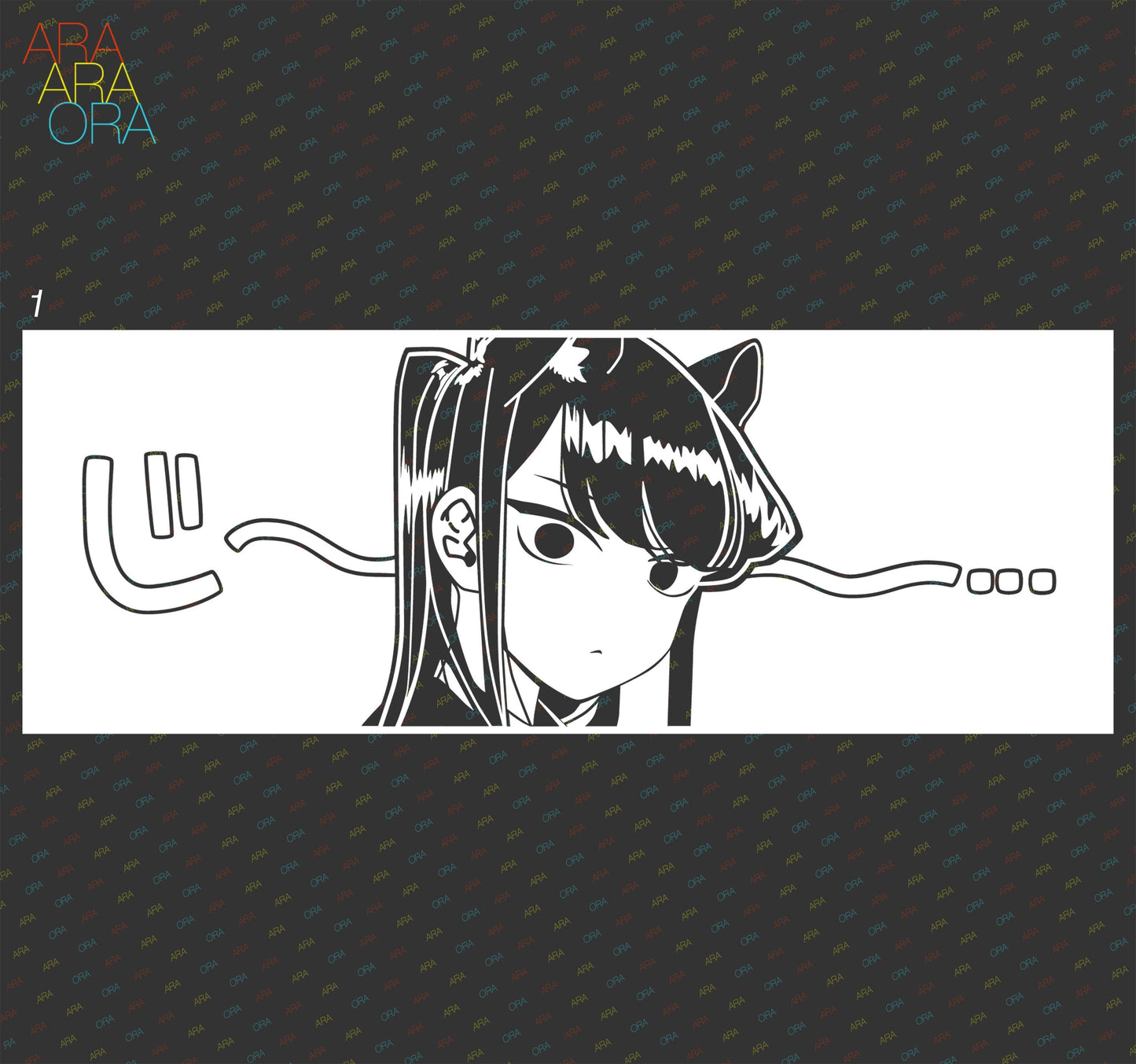 Komi Cat San Wa Komyushou Desu | Anime Decal Sticker Vinyl |