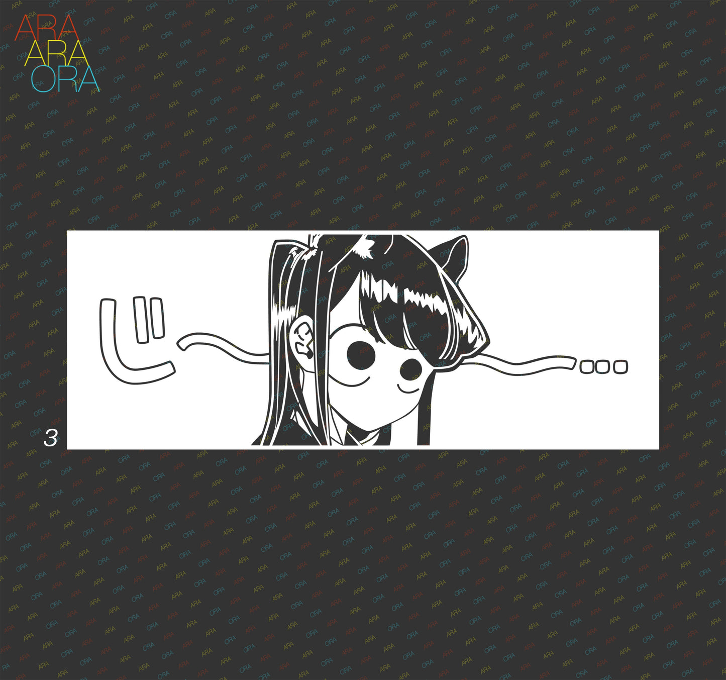 Komi Cat San Wa Komyushou Desu | Anime Decal Sticker Vinyl |