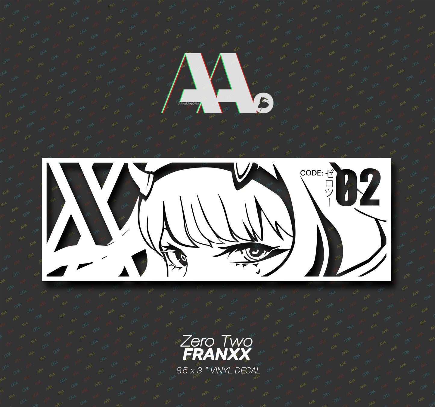 Zero Two | Darling in the FRANXX | slap on decal | Vinyl