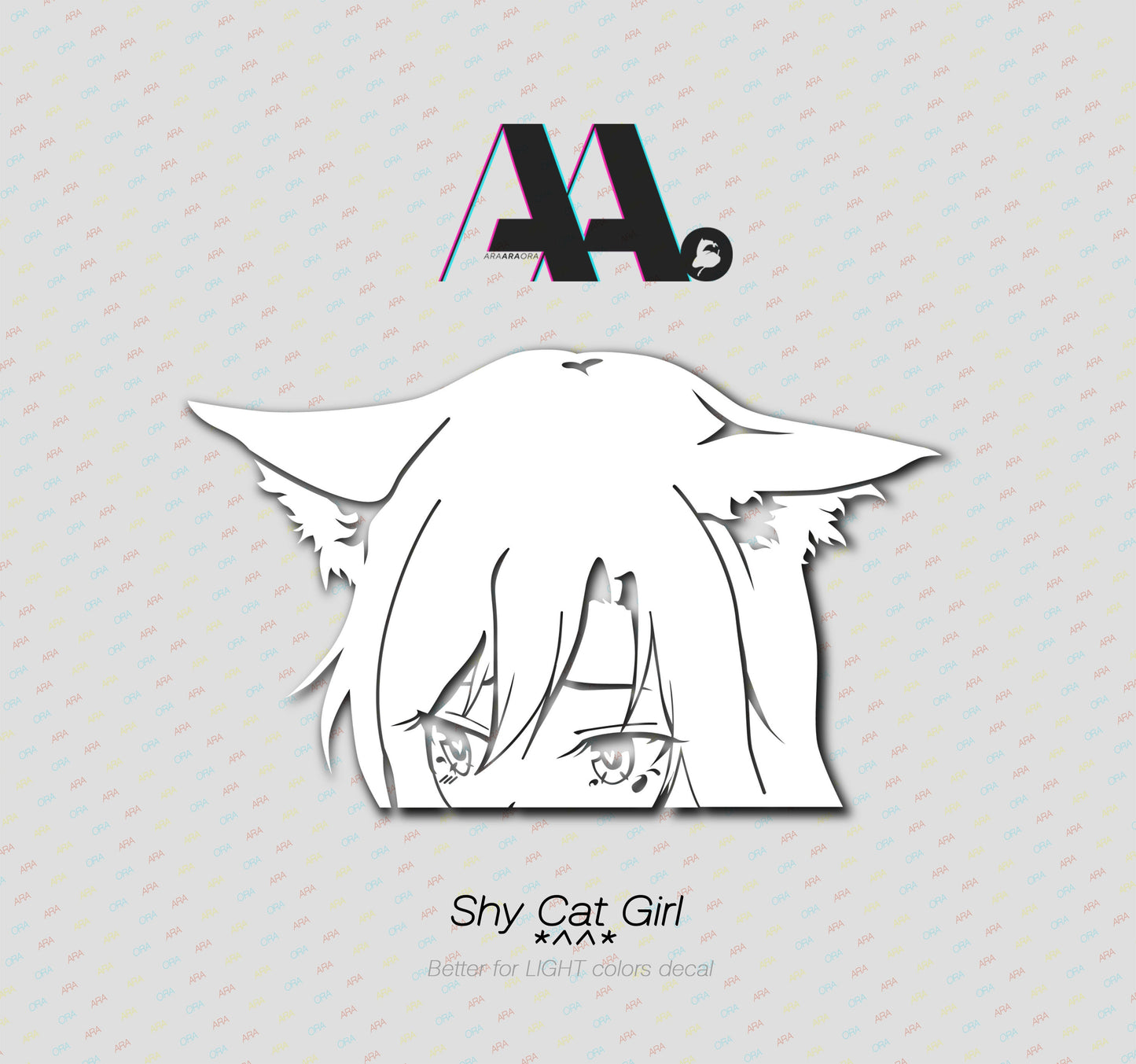 Peek Sticker | Shy CAt Girl |