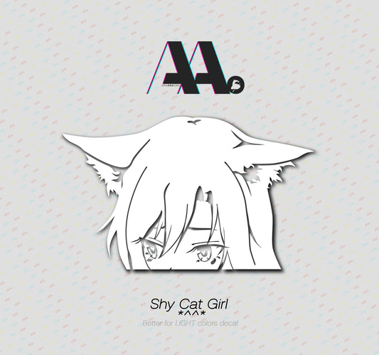 Peek Sticker | Shy CAt Girl |